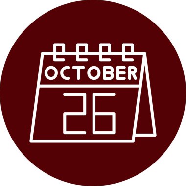 Ekim ayının vektör illüstrasyonu