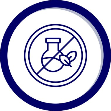 Dumanı tüten vektör simgesi yok. biçim düz daire şeklinde düz sembol, yuvarlak açılar, yuvarlak açılar, beyaz arkaplan