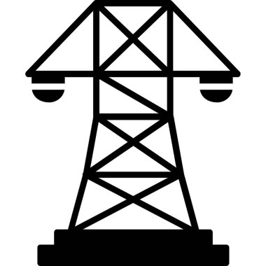 Kule vinç vektör simgesi
