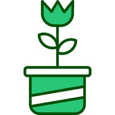 bitki simgesi vektör illüstrasyonu