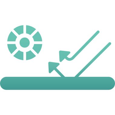 golf ikonu vektör illüstrasyonu