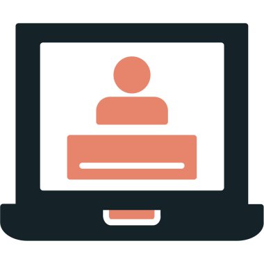 Video çağrı simgesi. Web için vektör simgelerinin basit illüstrasyonu