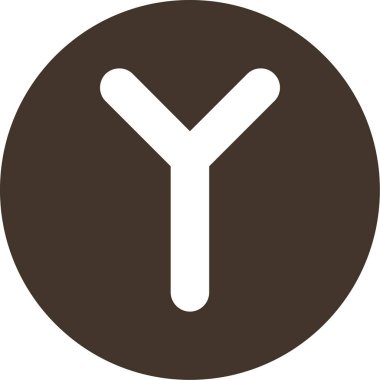 Tek bir harfin vektör illüstrasyonu