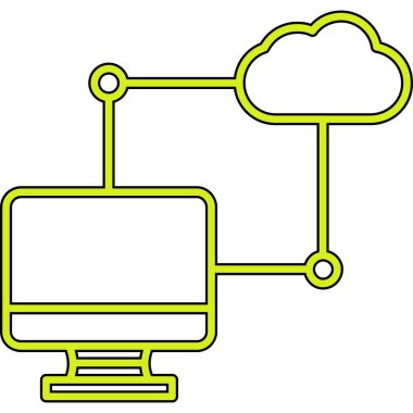 bilgisayar bulut hesaplama simgesi