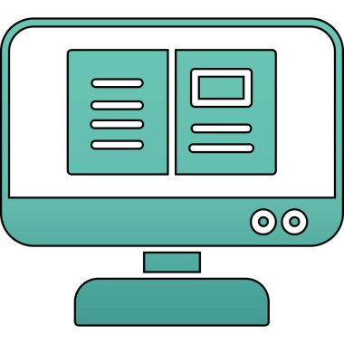 Web sunucu simgesi. taslak sunucu taşıyıcı vektör simgesi rengi düz izole