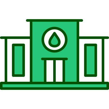 Su damlası ikonu. Web için su bırakma vektör simgelerinin özet çizimi