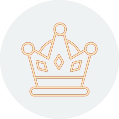 Modern taç simgesinin vektör illüstrasyonu