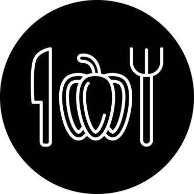 Gıda simgesinin vektör illüstrasyonu