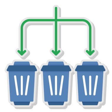 Geri Dönüşüm Kutusu'nu vektör çizim