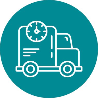 Kamyon. Web simgesi basit illüstrasyon