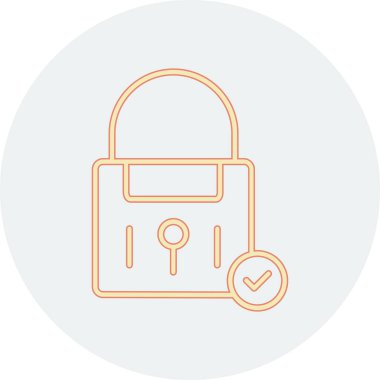 ikon vektör illüstrasyonunu kilitle