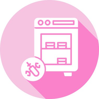 ATM 'de. Web simgesi basit illüstrasyon