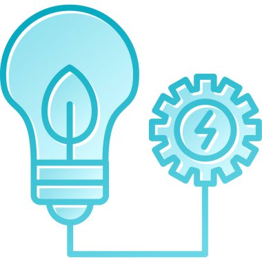 Elektrik ampul ikonu. Web için elektrik vektör simgelerinin özet çizimi