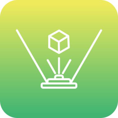 Eşsiz Uydu Vektör Satırı Simgesi