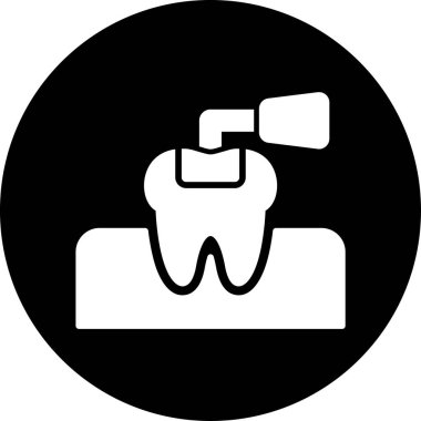 diş hekimi simge vektör çizim