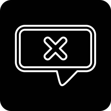 Sohbet mesajı vektör illüstrasyonu