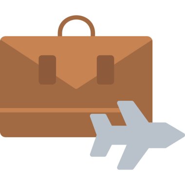 Çantalı uçak yolculuğu çantası.