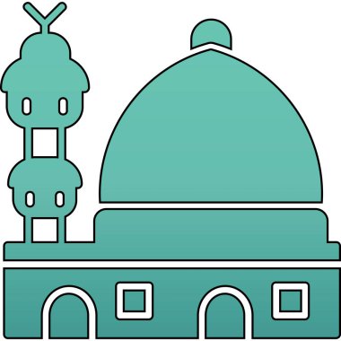 Cami simgesi vektör illüstrasyonu