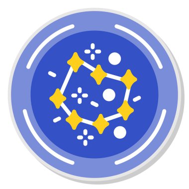 Gezegen ikonu vektör illüstrasyonu