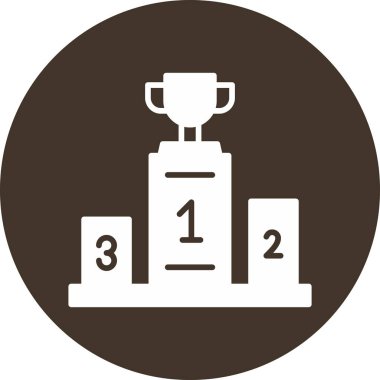 kupa ikonu vektör illüstrasyon tasarımı