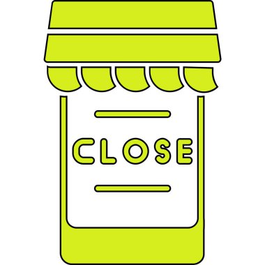 Vektör illüstrasyonu, alışveriş mağazası simgesi