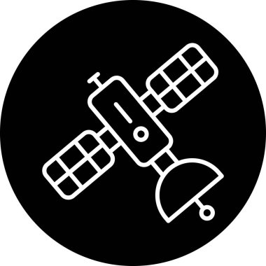 vektör uydu simgesi çizimi