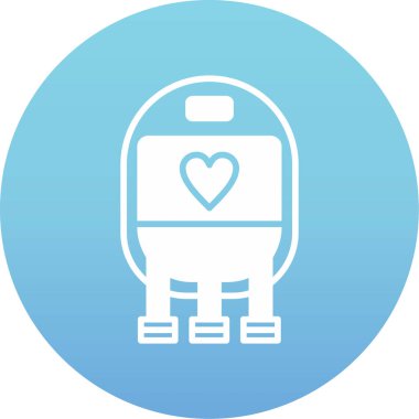 Kalp ikonu vektör illüstrasyonu