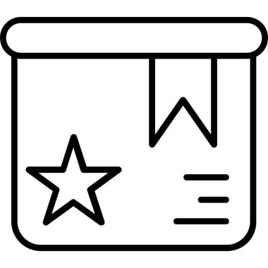 Yıldız. Web simgesi basit illüstrasyon