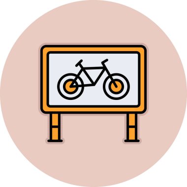 Bisiklet. Web simgesi basit illüstrasyon