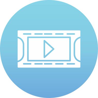 video simgesi vektör illüstrasyonu