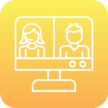 Modern eğitim ikonunun vektör illüstrasyonu