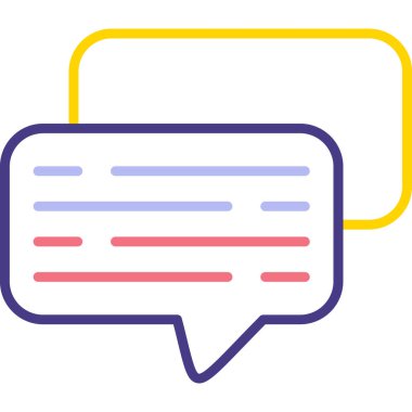 Metin iletisi simgesi olan konuşma balonu