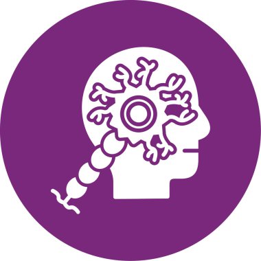 Beyin ve beyin ikonu.