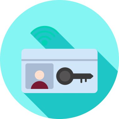 Kredi kartıyla. Web simgesi vektör illüstrasyonu