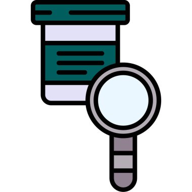 Tıbbi sembollü büyüteç