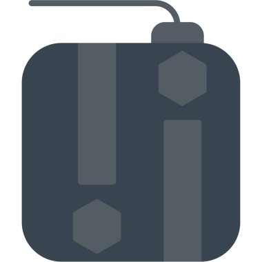 vektör çanta düz simgesi