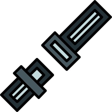 kılıç simgesi vektör illüstrasyonu