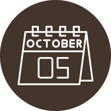 Takvimin vektör illüstrasyon simgesi