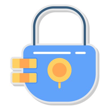 Güvenlik asma kilit simgesini kilitle