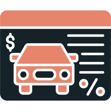 Araba Sigortası Simgesi Moda Tarzı İzole Arkaplan