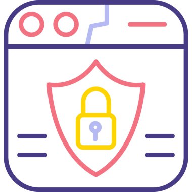 ikon vektör illüstrasyonunu kilitle