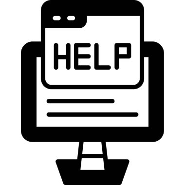 Yardım vektör satırı simgesi