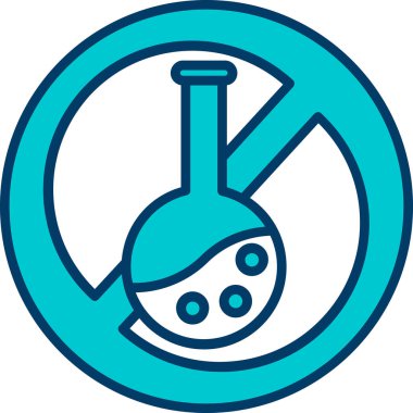 Bir kimyasal test simgesinin vektör çizimi