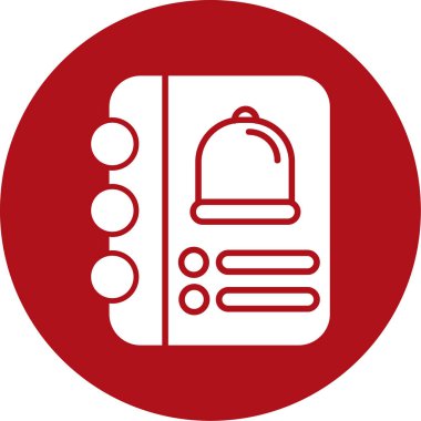 yemek ikonu, vektör illüstrasyonu