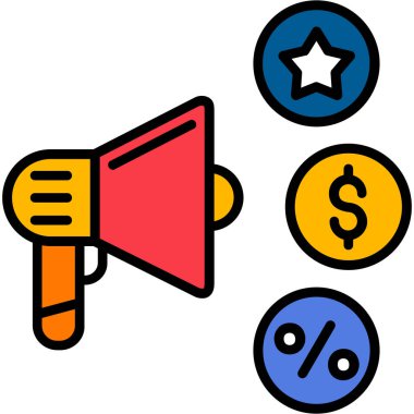 megafon vektör illüstrasyon tasarımı ile megafon