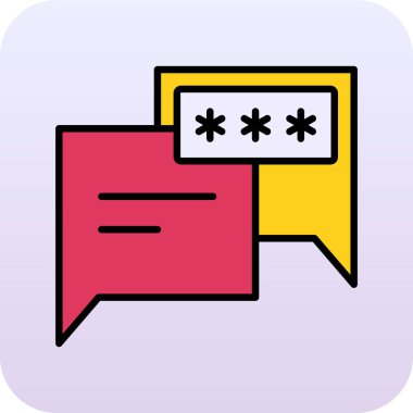 Moda biçimi izole edilmiş arkaplan parola simgesi