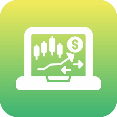 İş simgesi finans simgesinin vektör illüstrasyonu