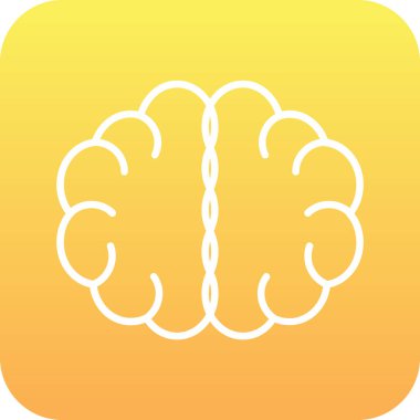 Web ve mobil uygulaması tasarımı, beyin logo kavramı için beyaz arka plan üzerinde izole beyin simge vektör