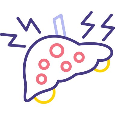 Çizgi film pizzasının vektör çizimi