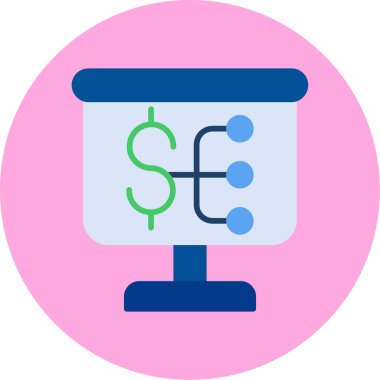 iş web renk vektörü simgesi